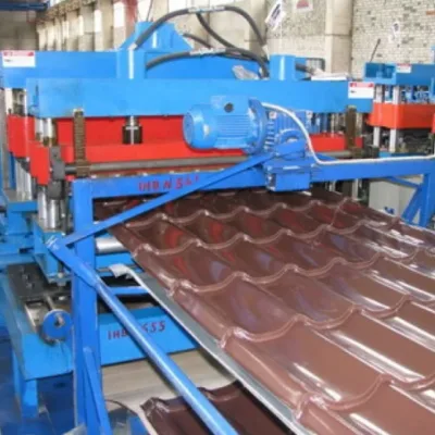 Industrial metal tile forming machine